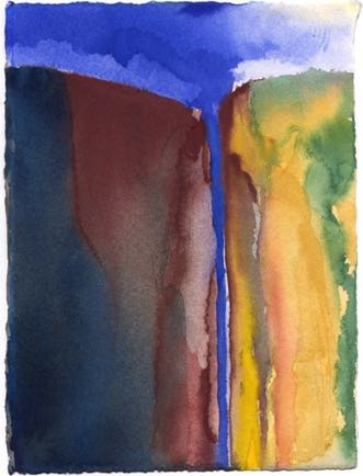 15 (Waterfall), 14cmx19cm, Watercolour 15 (Waterfall), 14cmx19cm, Watercolour